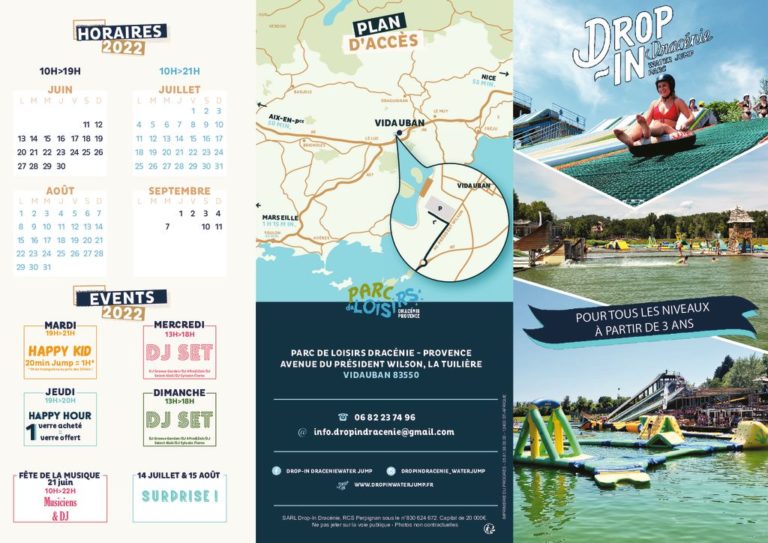 Drop-in Dracénie – Water Jump EN – Drop-in Water Jump Parc